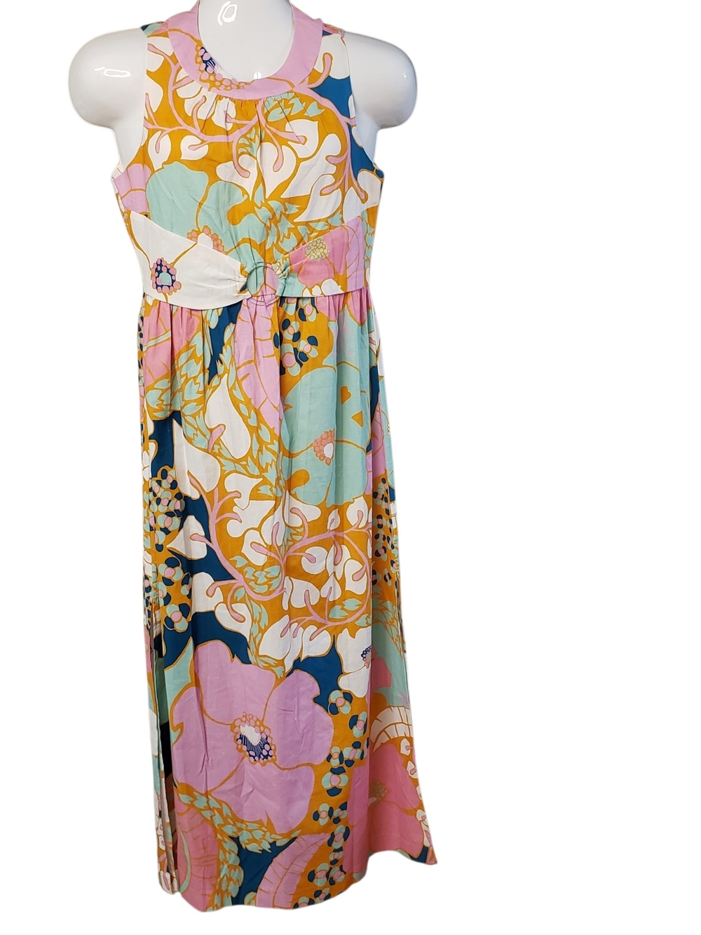 NWT CK BRADLEY Women's Nina Dress Color Narnia Nectarine Size L